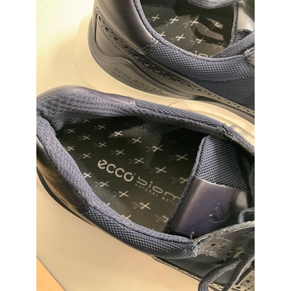 Men\'s ECCO Biom brogue sneakers 8.5 Navy & Black Wingtip New main image 12